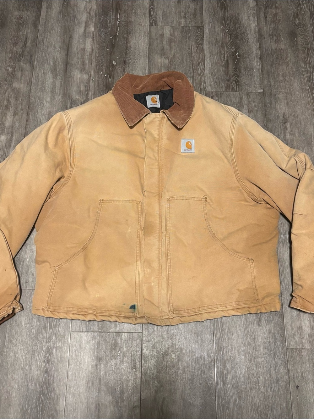 Vintage Carhartt J02BRN JQ186 Arctic Quilt Lined Jacket Men’s Size XL USA Canvas